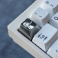 1U Titanium Alloy Artisan Keycaps Precision Pointillism for Mechanical Keyboard -Anya A